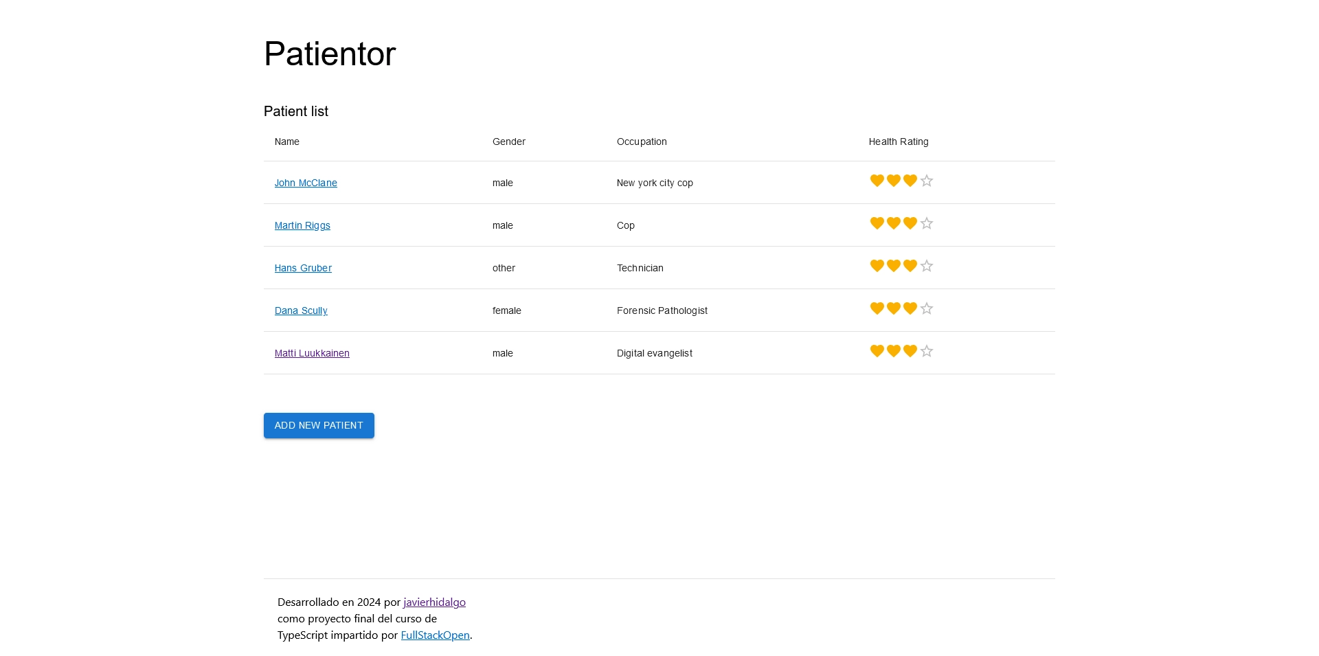 Project Patientor Image